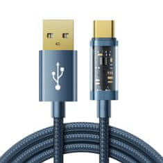 Joyroom USB - USB Type C kabel za polnjenje/podatke 3A 1,2 m modri (S-UC027A12)