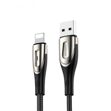 Joyroom Kabel za hitro polnjenje iPhone USB-A - Lightning Sharp Series 1,2 m črn
