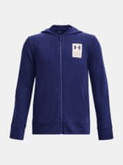 Under Armour Pulover UA Rival Terry FZ Hoodie-BLU XS