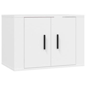 Vidaxl Stenska TV omarica bela 57x34,5x40 cm