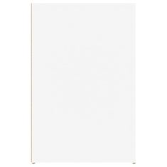 Greatstore Pisalna miza bela 100x49x75 cm inženirski les