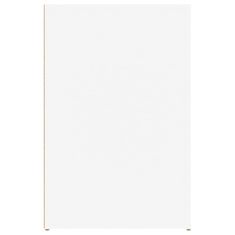 Vidaxl Pisalna miza bela 100x49x75 cm inženirski les