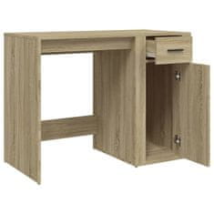 Vidaxl Pisalna miza sonoma hrast 100x49x75 cm inženirski les