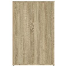 Vidaxl Pisalna miza sonoma hrast 100x49x75 cm inženirski les