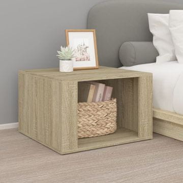 Vidaxl vidaXL Nočna omarica, hrast sonoma, 57x55x36 cm, material na osnovi lesa