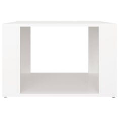 Greatstore Nočna mizica bela 57x55x36 cm inženirski les