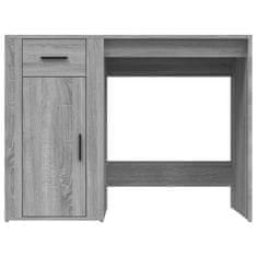 Vidaxl Pisalna miza siva sonoma 100x49x75 cm inženirski les