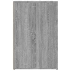 Vidaxl Pisalna miza siva sonoma 100x49x75 cm inženirski les