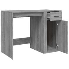 Vidaxl Pisalna miza siva sonoma 100x49x75 cm inženirski les
