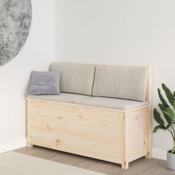 Vidaxl vidaXL Klop, 110x41x76,5 cm, masivni borov les