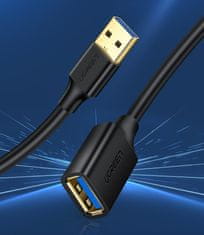 Ugreen Adapter za podaljšek kabla USB 3.0, 2 m, črn