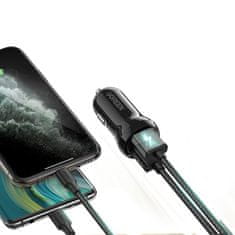 Ugreen Avtomobilski polnilnik 2x USB 24W 4,8A črn