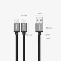 Ugreen kabelski razdelilni kabel USB - USB Type C / USB Type C 1m črn (US196 40351)