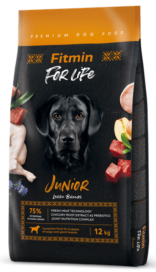 Fitmin For Life Junior Large Breed pasja hrana za velike pasme, 12 kg