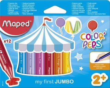 Maped Color'Peps Wax Jumbo - 12 barv, trikotne oblike