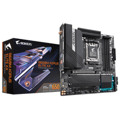 Gigabyte B650M Aorus Elite AX osnovna plošča, AM5, mATX, DDR5, WiFi6E