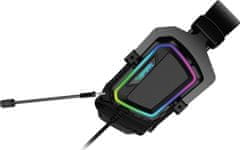 slomart Gaming slušalke Patriot Viper V380 RGB, črne, z mikrofonom, podpora za PC, Mac, PS4 in Xbox One, 2.1 m kabel.