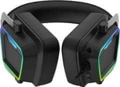 slomart Gaming slušalke Patriot Viper V380 RGB, črne, z mikrofonom, podpora za PC, Mac, PS4 in Xbox One, 2.1 m kabel.
