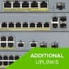 Upravljevani L2 Gigabitni Ethernet preklopnik Zyxel GS1350-6HP s PoE, 5 portov, siva barva, z napajanjem in LED indikatorji