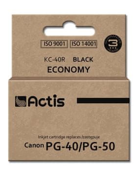 ACS Združljiva črna kartuša Actis KC-40R (nadomestna za Canon PG-40/PG-50), 22 ml