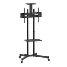 Manhattan Manhattan TV &amp; Monitor Mount, stojalo na vozičku, 1 zaslon, velikosti zaslonov: 37-65", črna, VESA 200x200 do 600x400 mm, največ 40 kg, LFD, doživljenjska garancija