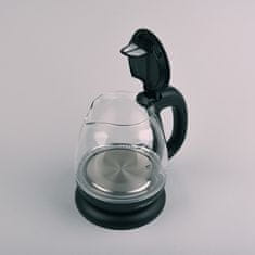 MAESTRO Kettle Feel-Maestro MR-055-BLACK, električni kotliček, 1 L, 1100 W, varnostno izklop, črna steklena površina