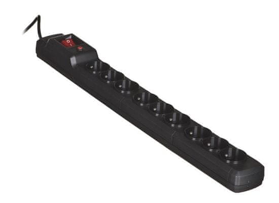 ActiveJet Activejet ACJ COMBO 9GN 3M črn napajalni trak z vodnikom