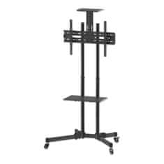 Manhattan Manhattan TV &amp; Monitor Mount, stojalo na vozičku, 1 zaslon, velikosti zaslonov: 37-65", črna, VESA 200x200 do 600x400 mm, največ 40 kg, LFD, doživljenjska garancija