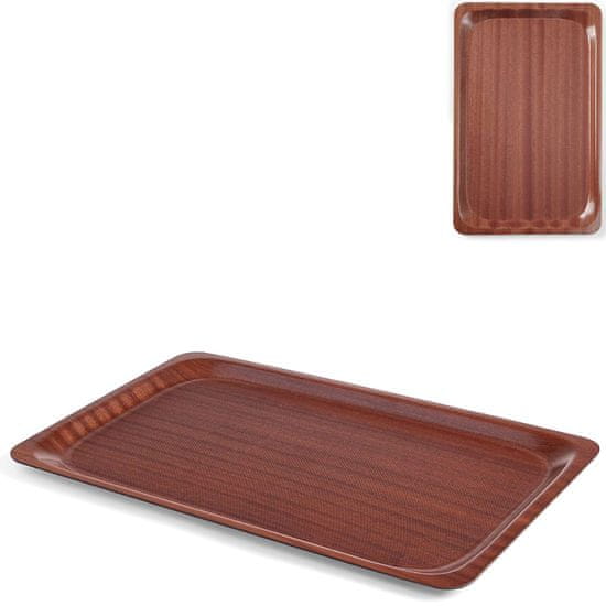 shumee Protizdrsni laminirani pladenj oreh 460 x 360 mm - Hendi 507025