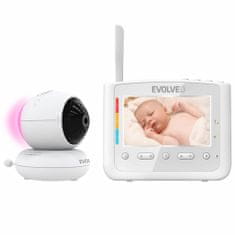 Evolveo NL4, otroški monitor z nočno lučjo in vrtljivo kamero