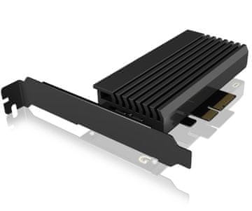 IcyBox IB-PCI214M2-HSL adapter za SSD, M.2 NVMe v PCIe x4