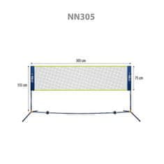 NILS NN305 Mreža za badminton 305 cm s polnim pokrovom