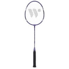 WISH 4466 Komplet loparjev za badminton vijolične barve 2 kosa + puščice 3 kosi + mreža + črte želja