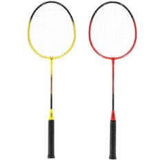 NILS NRZ264 Aluminium / Badminton Set 4 loparji + 3 peresne puščice + mreža 600x60cm + prevleka