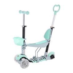 shumee HLB07 OTROŠKI SKUTER 4v1 GREY-MINT NILS FUN