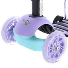shumee HLB07 4v1 ČRNO-MINT-VIJOLIČEN OTROŠKI SKUTER NILS FUN