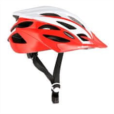 Nils Extreme MTW210 White-Red Velikost M (53-60cm) Čelada