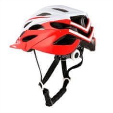 Nils Extreme MTW210 White-Red Velikost M (53-60cm) Čelada