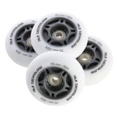 Nils Extreme PU 70x24 82A LED-3 White Wheels (4 kosi)