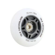 Nils Extreme PU 70x24 82A LED-3 White Wheels (4 kosi)