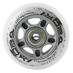 Nils Extreme PU 76x24 82A White (4 kosi) + ABEC-7 (8 kosov) Set