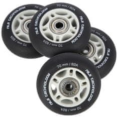 shumee PU 70x24 82A BLACK MATT (4 kosi) + ABEC-9 (8 kos) NILS EXTREME SET