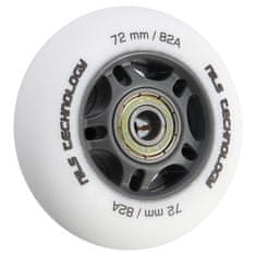 shumee PU 72x24 82A WHITE MATT (4 kosi) + ABEC-9 (8 kos) NILS EXTREME SET