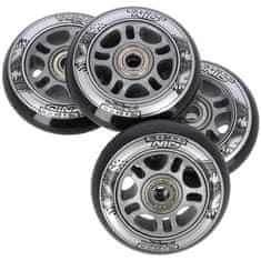shumee PU 76x24 82A ČRNI (4 kosi) + ABEC-9 (8 kosi) NILS EXTREME SET