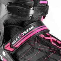 shumee NA11002 ČRNA/ROZA VEL. L (39-42) ROLERI NILS EXTREME