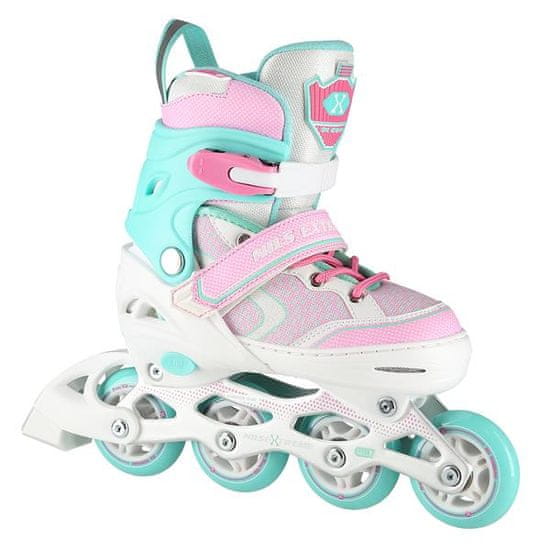Nils Extreme NA14198 White-Turquoise Velikost M(35-38) inline drsalke