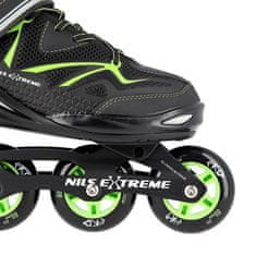 Nils Extreme NA9022 Black/Green Velikost 41 Drsalke