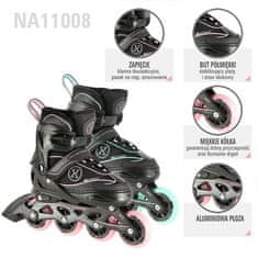 Nils Extreme NA11008 Black-Mint Velikost M (35-38) Drsalke