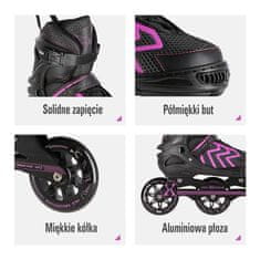 Nils Extreme NA19318 Black/Purple Velikost M (35-38) Drsalke