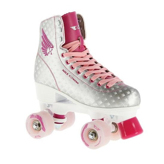 Nils Extreme NQ14198 Silver Pink Velikost 40 Drsalke